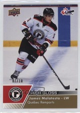 2022-23 Upper Deck CHL High Gloss 7/10 James Malatesta #186 0nr3