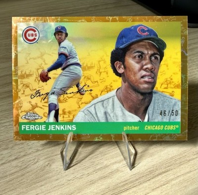 2025 Topps Chrome Platinum Anniv. - Fergie Jenkins #364 Gold Toile Refractor /50