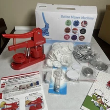 Button Press Machine Button Making Kit Machine Badge/Button Maker 58mm 2.25”