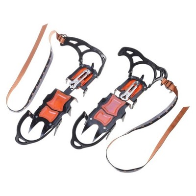 Footwear Traction for Skiing, 12 Teeth Ice Grip Antislip Shoe Boot Ice Traction