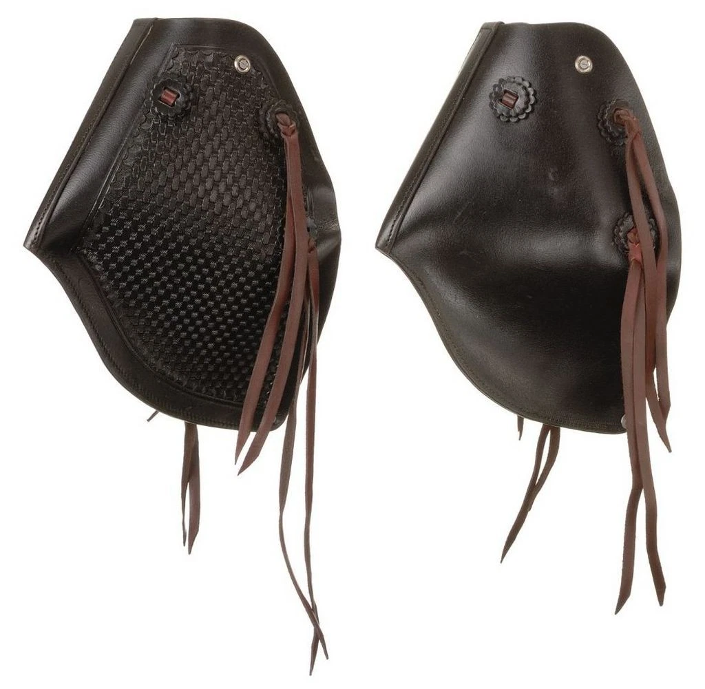 Tapaderos Western En Cuir Usiné – Longueur 19, Détails Conchos, Personnalisés