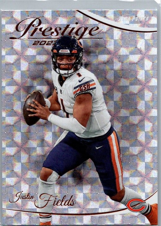 2023 Panini Prestige #54 Justin Fields Xtra Points Hyper