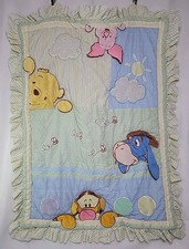 Vintage Disney Winnie The Pooh and Friends Crib Quilt Comforter