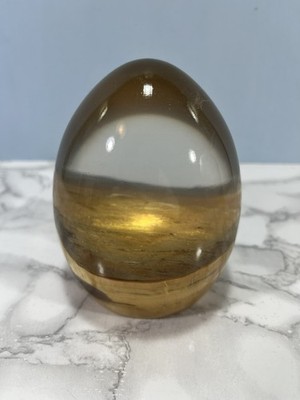 Handgefertigtes ''Drache'' Ei in Resin - aus Kastenholz und getöntem Resin