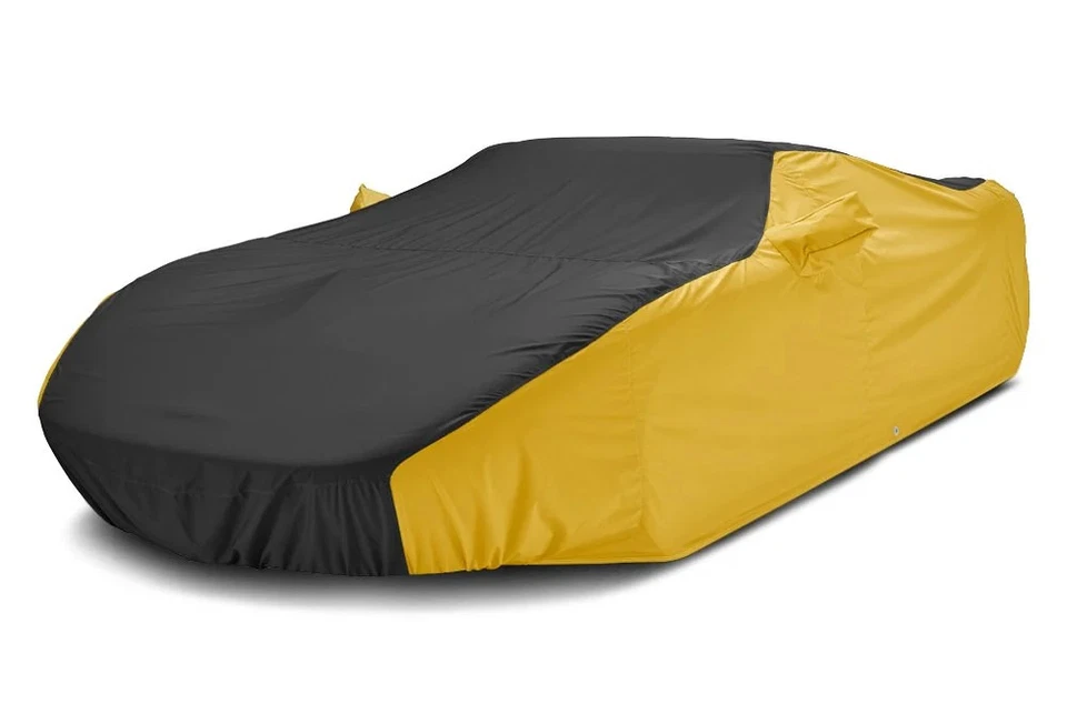 For Mazda 3 10-13 Car Cover WeatherShield HP Two-Tone Black Custom Car Cover w Foto 2 de 4
