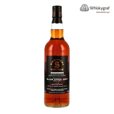 120 /L Blair Athol 17 Jahre 100 Proof Signatory Single Malt Scotch Whisky 57,1%
