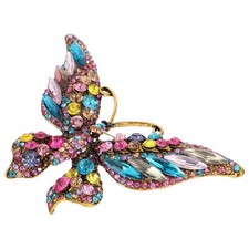 Exquisite Butterflies Brooch Butterflies Badge Corsage Rhinestone Clothing Badge
