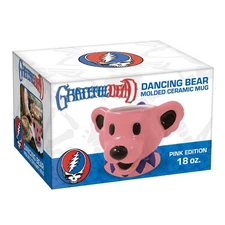 ICUP Grateful Dead Dancing Bear Head 18 oz Pink Molded Ceramic Mug