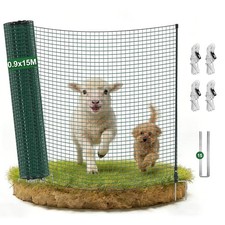 Temporary Fence 15 x 0.9m Garden Fence Animal Barrier for Garden Outdoor 15m-30m