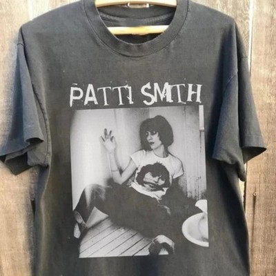 Patti smith punk rock charcoal tshirt reprint _ vintage movie tshirt