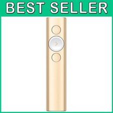 Wireless Presentation Clicker with Laser Pointer - Gold