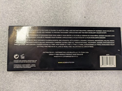 Ace Beauty Eyeshadow Palette - 12 Colors - NEW! - Picture 2 of 3