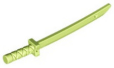 LEGO 21459YELLOWISH GREEN Minifigure, Weapon Sword, Shamshir / Katana
