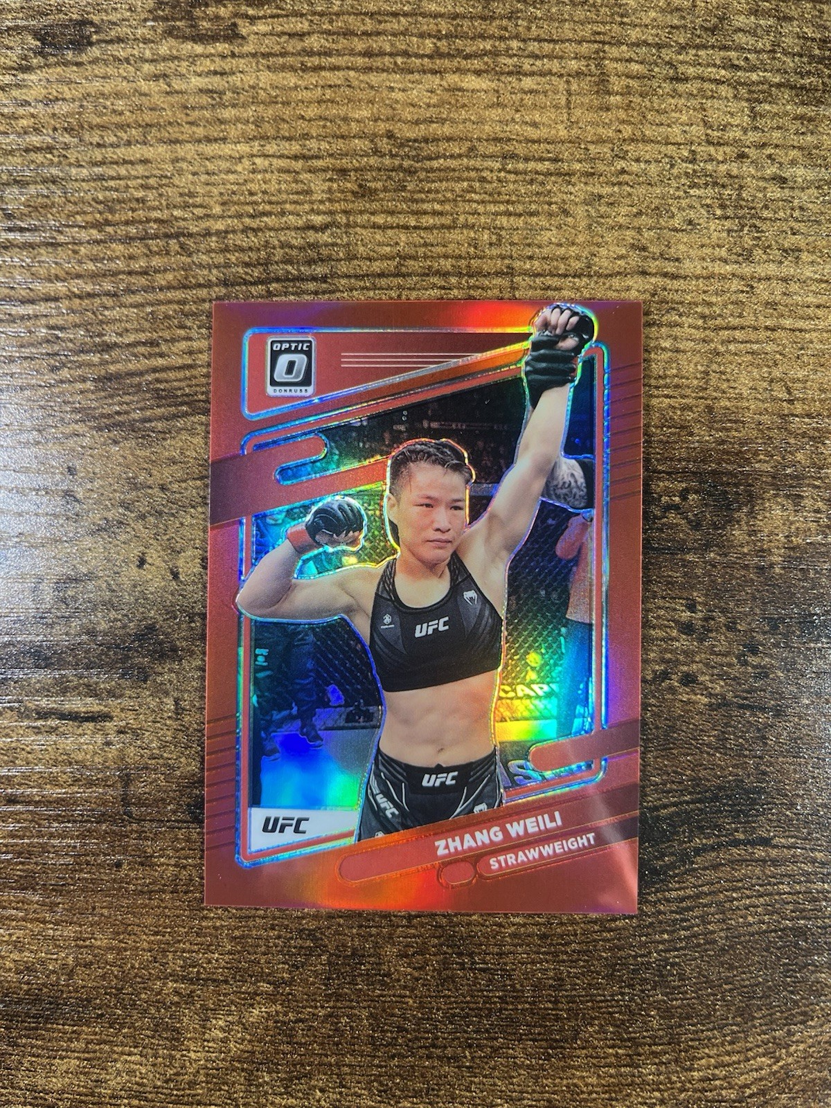 2022 Optic UFC Zhang Weili #100 Red /199