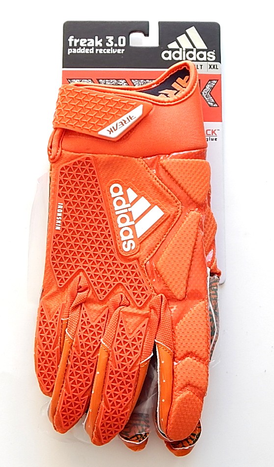 ADIDAS FREAK 3.0 アメフト グローブ XLサイズ【新品】 Adidas Freak 3.0 Miami Hurricanes Padded Receiver Team Issue