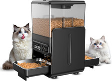 Automatic Cat Feeder for 2 Cats, 5L/20 Cups Food Dispenser with Adjustable Raise