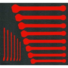 PROTO J1200FBASDKV Combination Wrench,Polyethylene,6" L 806KA4