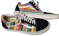 VANS Sesame Street Old Skool 'Rainbow Stripes' Low Top Size Mens 10 Comfort