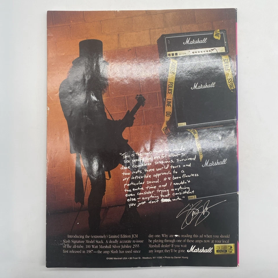 Guitar World Magazine June 1996 With Poster Pantera ZZ Top Sting Foto 2 de 4