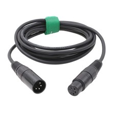 XLR 4 Pin Camera Monitor Power Supply Extension Cable Male to Female 3 Meters