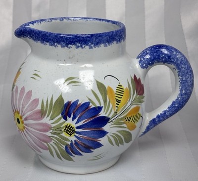 Henriot Quimper Faience France Small Creamer Hand Crafted Painted (retails $137)