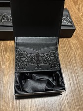 Black Leather Wallet, RFID Protected, Gift, Minimalist, Card Holder