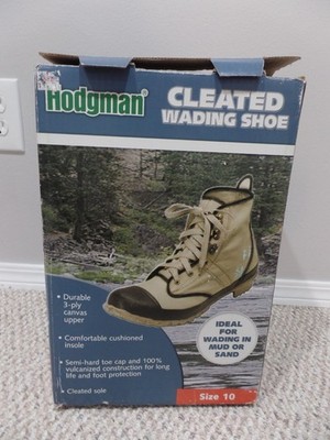 New Old Stock Hodgman Cleated Wading Shoe Size 10 NEW Ideal for Wading Mud Sand