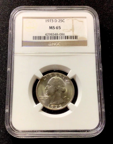 1973 D Washington Quarter! NGC MS65! ENN Coins