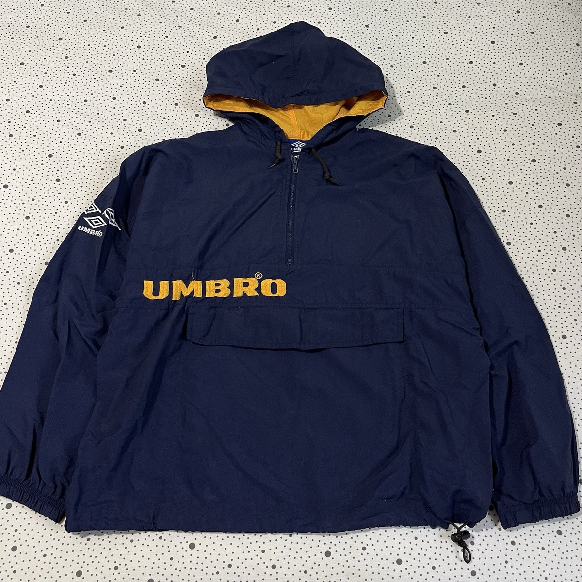 【一点物】UMBRO anorak track jacket 90s Vintage 1990s Umbro Windbreaker Track Jacket Men's L 1/4 Zip