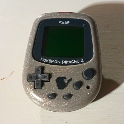 Nintendo Pokémon Pikachu 2 GS Silver Virtual Pet (1999) Missing Back Part