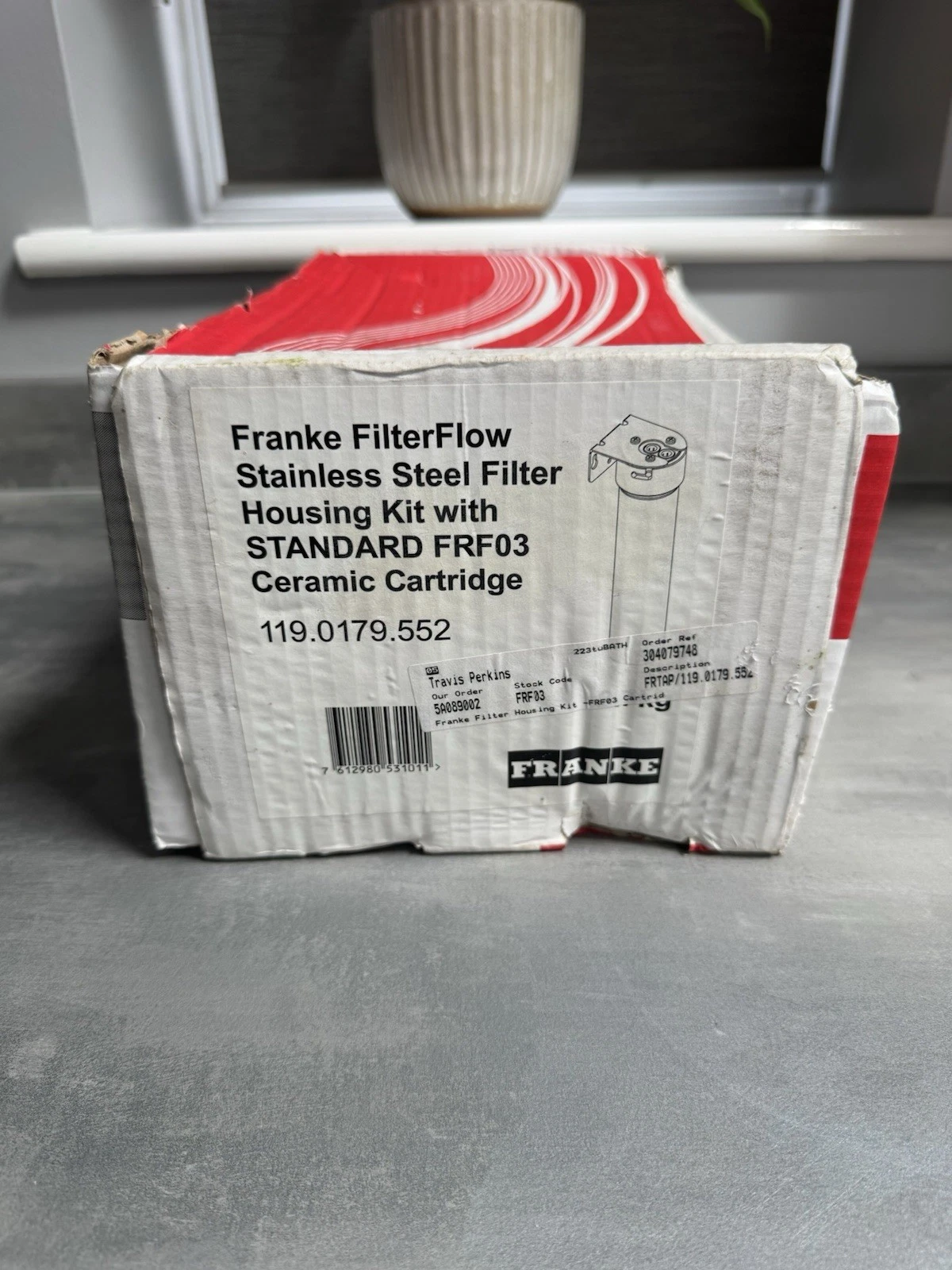 Franke FilterFlow Stainless Steel System Kit Cartridge Housing New Not Complete 2