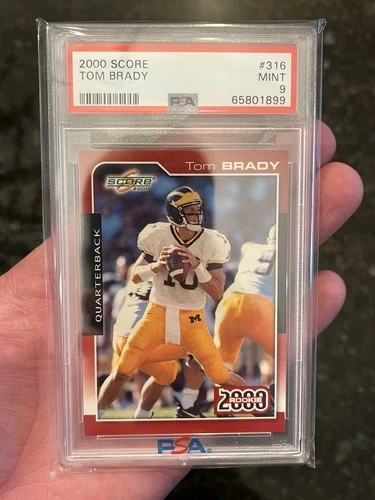 2000 SCORE #316 TOM BRADY ROOKIE RC PSA 9