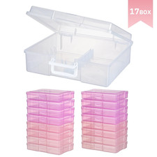 Photo Storage Box for 1600 Pictures PINK Organizer Acid-Free Cases Keeper Pics