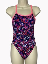 TYR Women  s Size 8 / 34 Diamondfit One Piece Swimsuit Pink Purple New