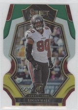 2022 Panini Select Premier Level Green & Yellow Prizm Die-Cut Logan Hall uk2