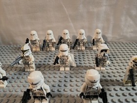 Lot Of 12 LEGO STAR WARS MINIFIGURE IMPERIAL HOVERTANK PILOT & Snow Troopers