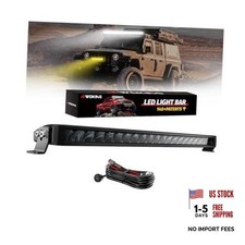 22 Inch Dual-Color Slim LED Light Bar,120W Spot Flood Combo Beam with 22 inch