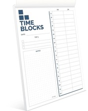 Time Blocking-agenda (29,7 x 21 cm), dagelijkse tijdvakken, de beste