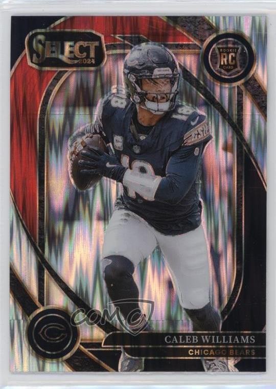 2024 Panini Select Club Level Black & Red Shock Prizm Caleb Williams #216 0t2k