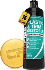 Plastic Restorer for Cars – Refreshes Faded Plastic, Vinyl & Rubber Trim with Po