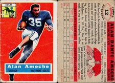 1956 Topps Football Card #12 Alan Ameche