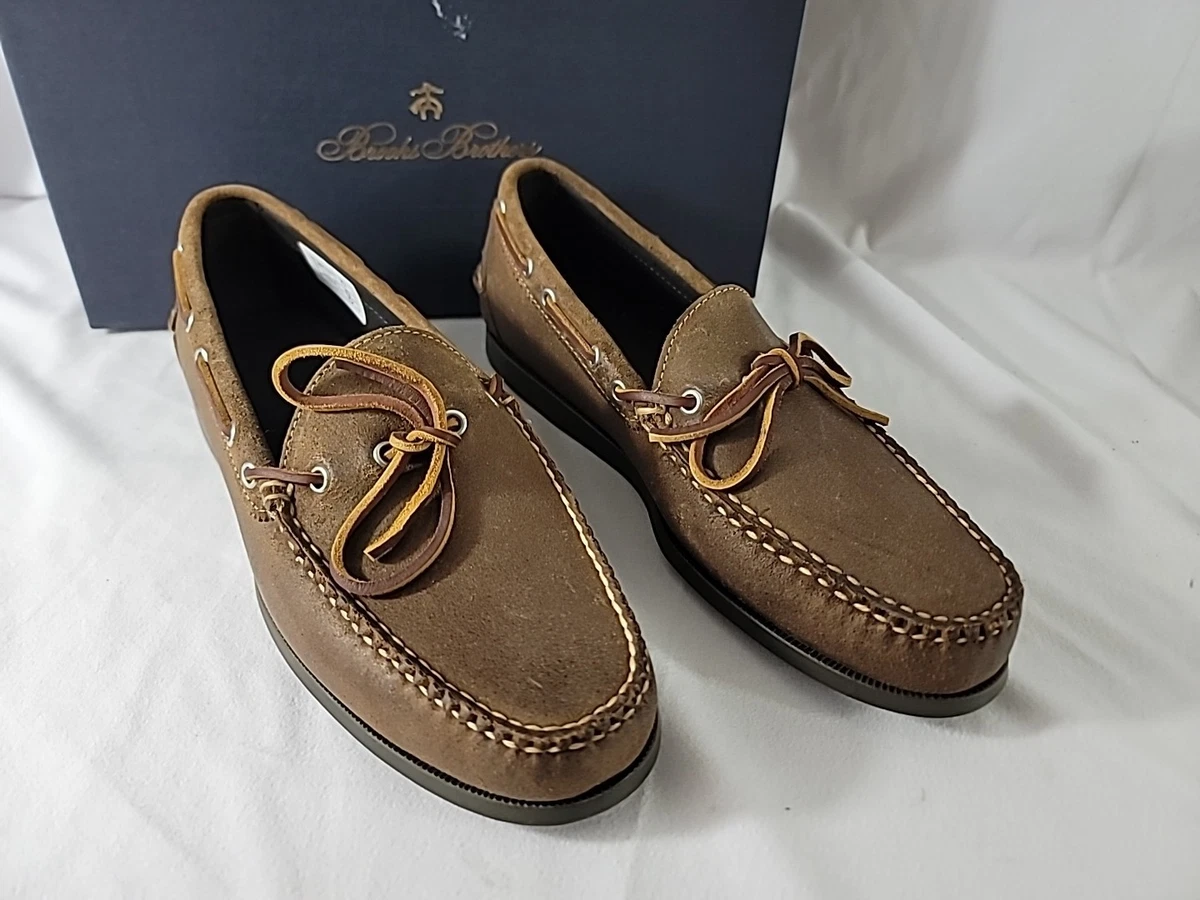Brooks Brothers Boat Shoe Casual Shoes for Men with Upper Leather