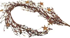 CWI Country Mix Garland - 40 Inch - Artificial 40" w/ Flat Stars, 