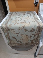 2 Austin Horn Classics Aqua/ Gold Brocade Italian XL King Pillow Covers Shams
