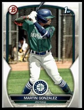 2023 Bowman #BP-28 Martin Gonzalez 1st Bowman Seattle Mariners