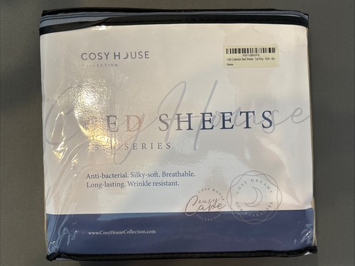 New Cosy House Collection 1500 Series Cal King Size Bed Sheet Set Gold - Picture 2 of 2