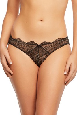 Dita Von Teese Luxury Lurex Lace G-String Thong Black Burlesque Hollywood