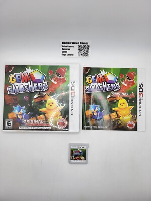 Gem Smashers (Nintendo 3DS) - Complete - CIB - Tested, Working
