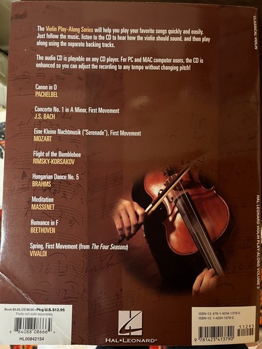 Suono violino lungo classico vol. 3 Hal Leonard - NESSUN CD INCLUSO - Spedizione gratuita - Foto 2 di 2