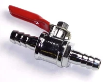 In Line inline gas Fuel valve petcock 5/16" motorcycle scooter shut off spigot